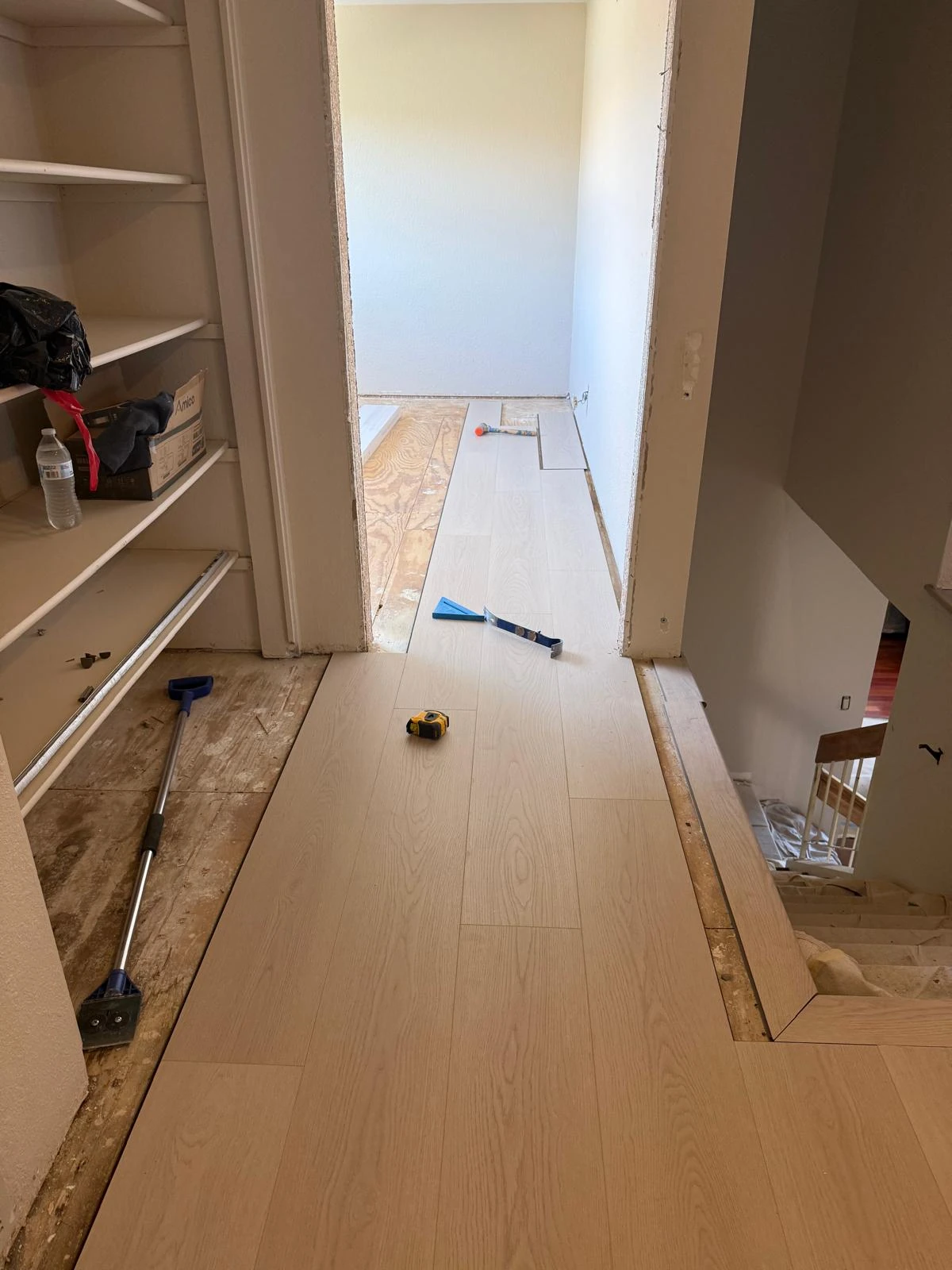 Flooring installation and stair details