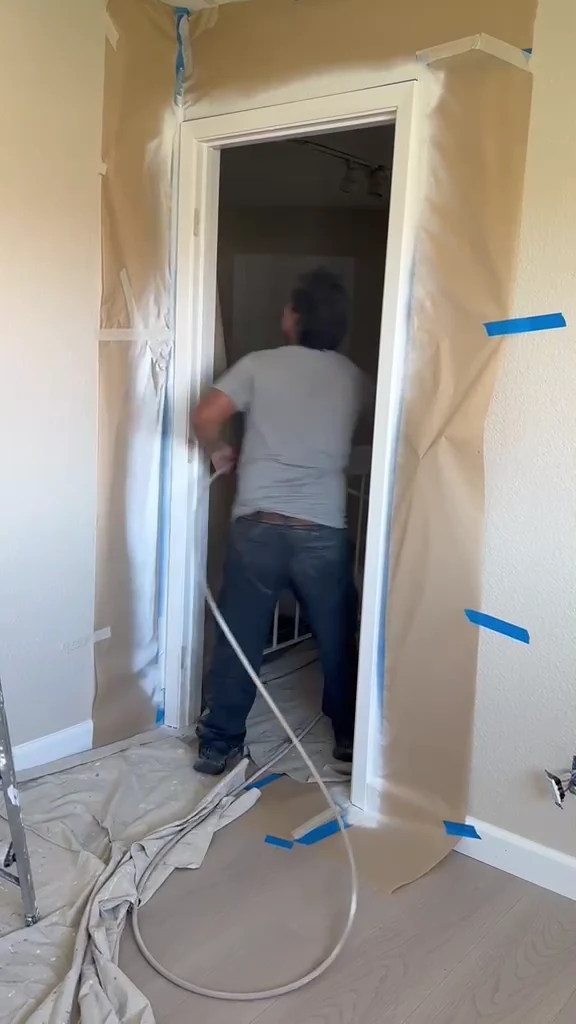 Interior painting and ceiling preparation