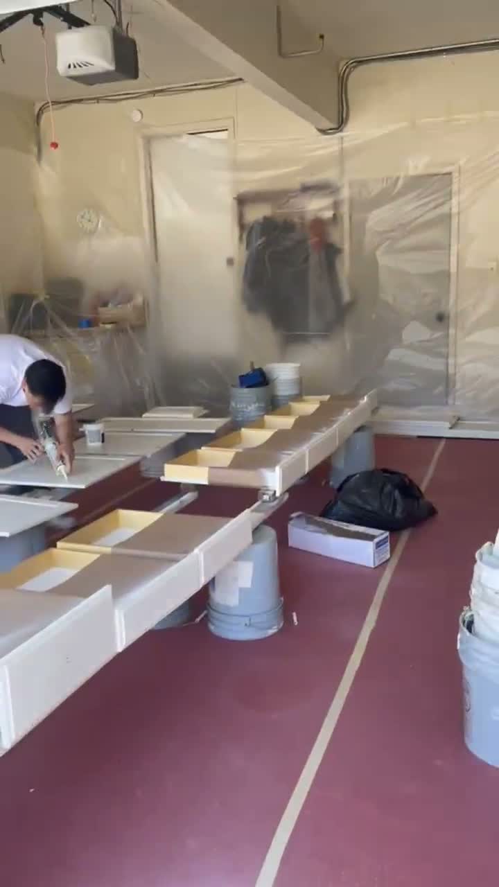 WT Painting cabinets project video