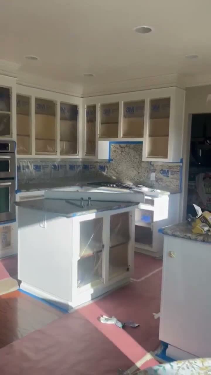 WT Painting cabinets project video