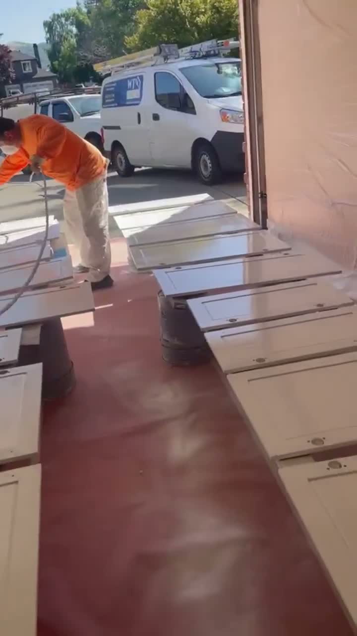 WT Painting cabinets project video